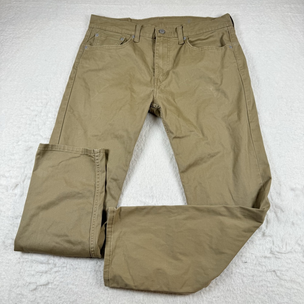 Levi's 502 Jeans Mens Size 32x30 Beige Tapered All Seasons Tech Denim Casual